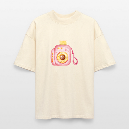 ♻️ 100% Bio Baumwolle Oversized T-Shirt - Weißgrau