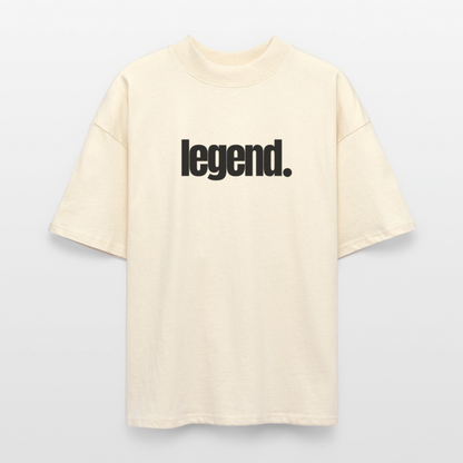 ♻️ 100% Bio Baumwolle Oversized T-Shirt - Weißgrau