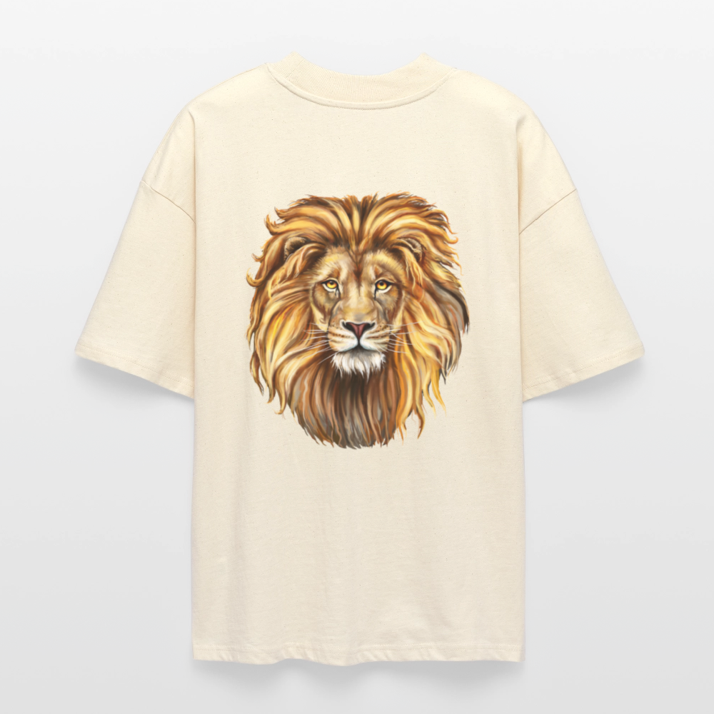 ♻️ 100% Bio Baumwolle Oversized T-Shirt - Weißgrau