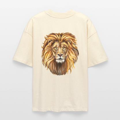 ♻️ 100% Bio Baumwolle Oversized T-Shirt - Weißgrau