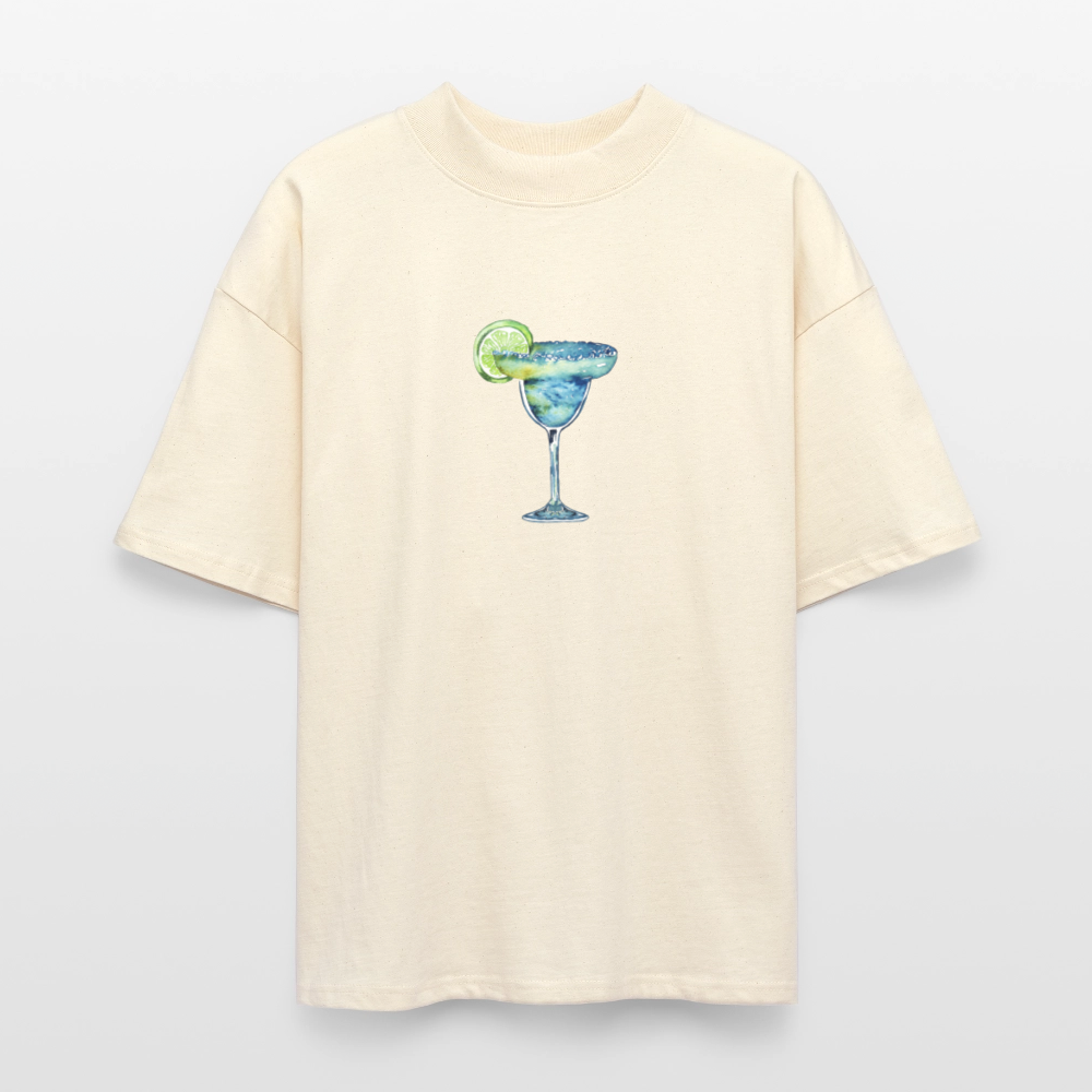 ♻️ 100% Bio Baumwolle Oversized T-Shirt - Weißgrau