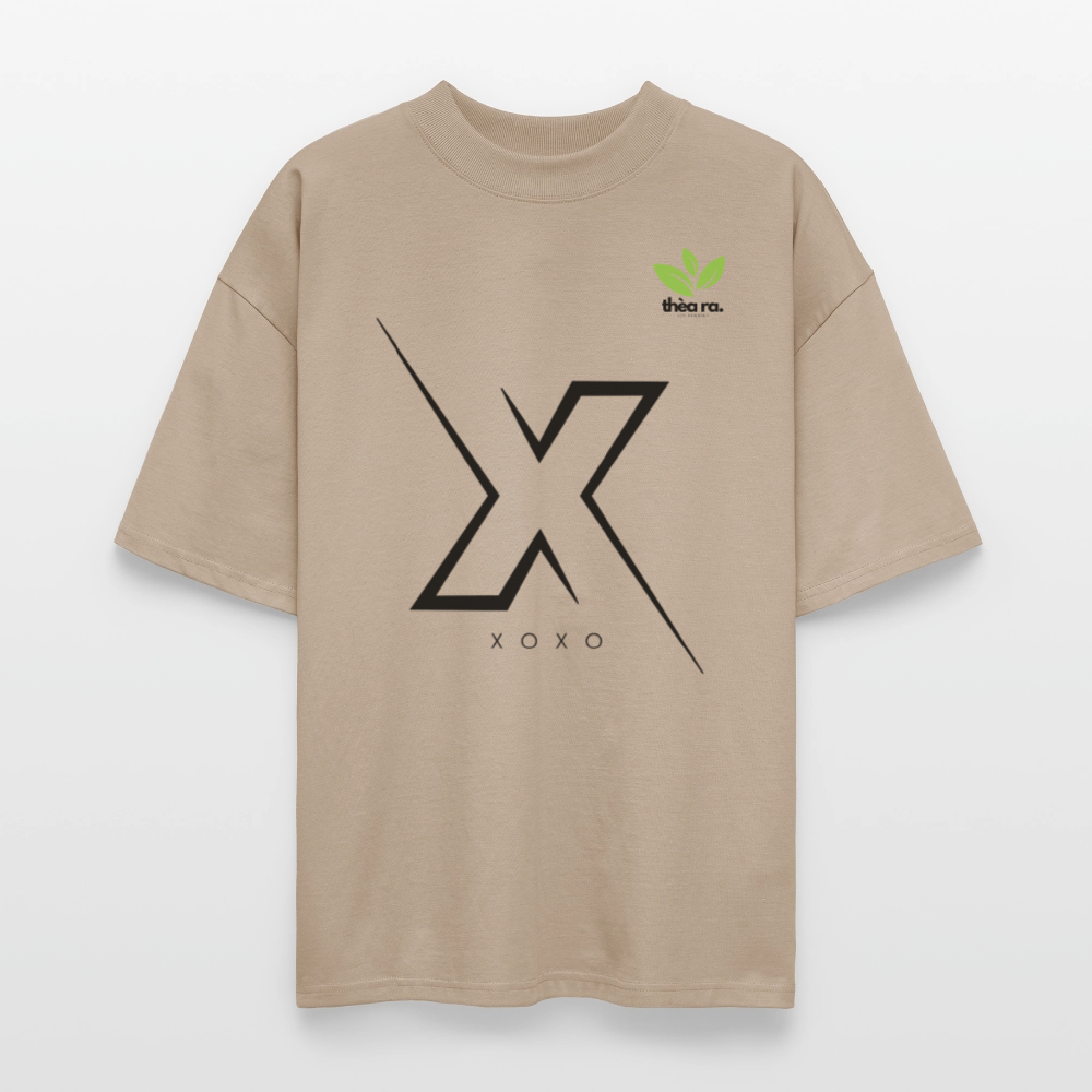 ♻️ 100% Bio Baumwolle Oversized T-Shirt - Steingrau