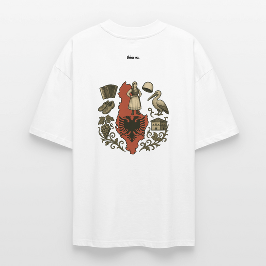 ♻️ 100% Bio Baumwolle Oversized Unisex T-Shirt - Weiß