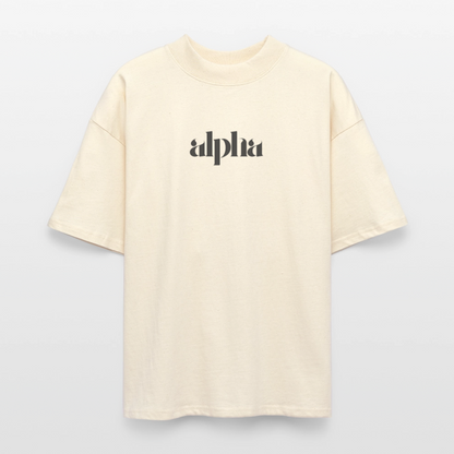 ♻️ 100% Bio Baumwolle Oversized Unisex T-Shirt - Weißgrau