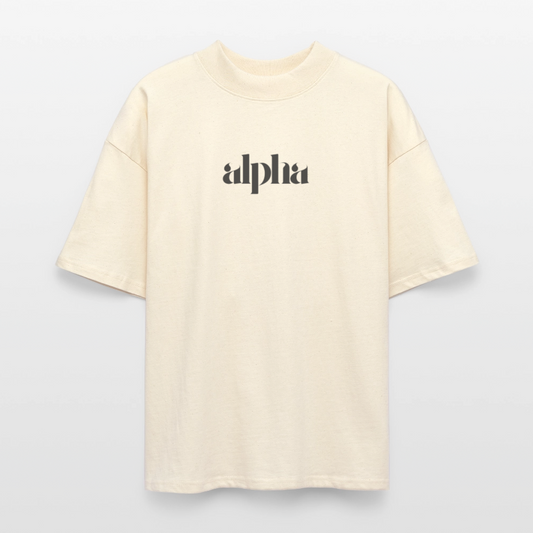 ♻️ 100% Bio Baumwolle Oversized Unisex T-Shirt - Weißgrau
