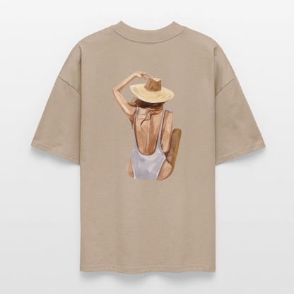 ♻️ 100% Bio Baumwolle Oversized T-Shirt - Steingrau
