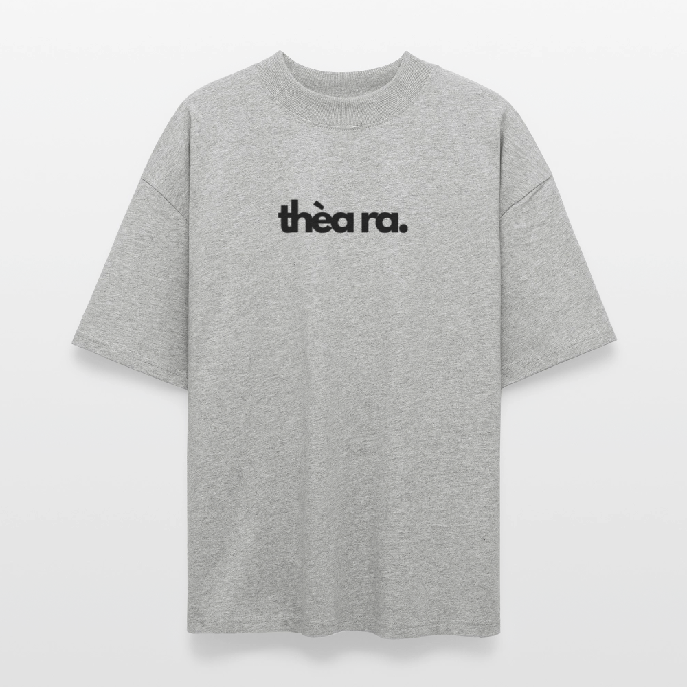 ♻️ 100% Bio Baumwolle Oversized T-Shirt - Grau meliert