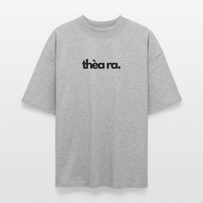 ♻️ 100% Bio Baumwolle Oversized T-Shirt - Grau meliert