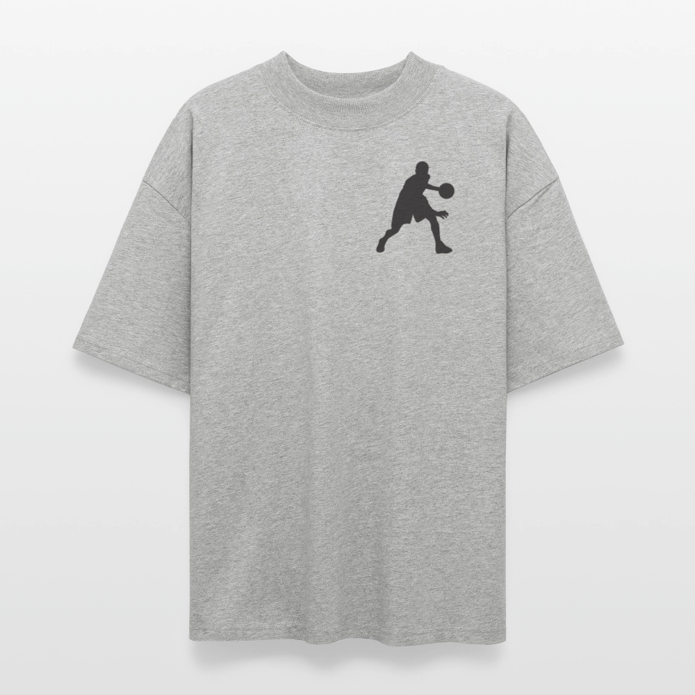 ♻️ 100% Bio Baumwolle Oversized T-Shirt - Grau meliert