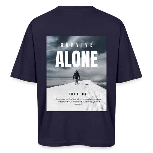 Oversized Unisex T-Shirt 100% Baumwolle - Navy