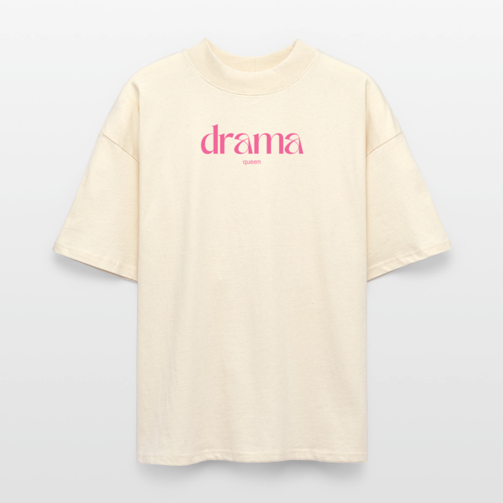 ♻️ 100% Bio Baumwolle Oversized Frauen T-Shirt - Weißgrau