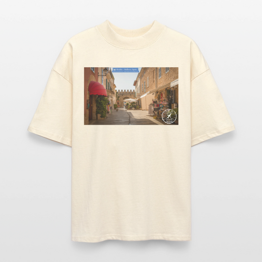 THÈA RA – "Mallorca Moment" Oversized Unisex Organic T-shirt Blaster - natural raw