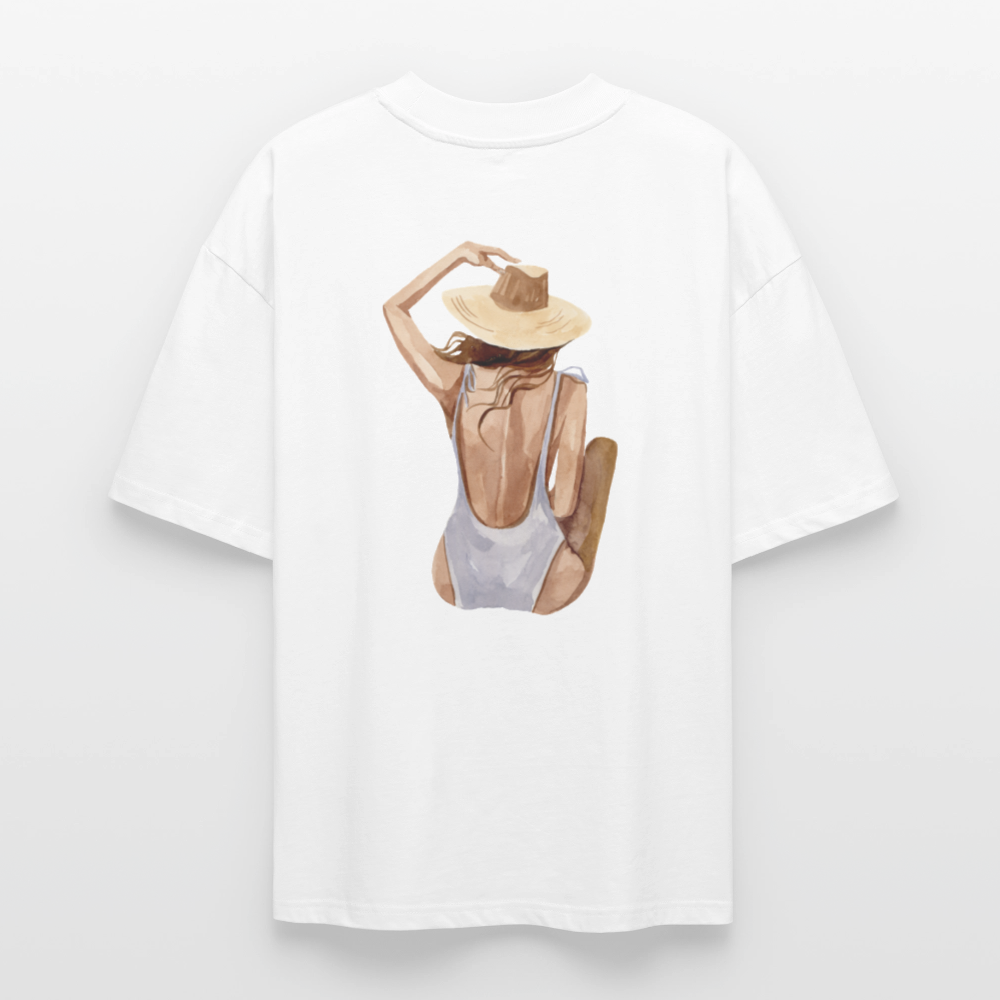♻️ 100% Bio Baumwolle Oversized T-Shirt - Weiß
