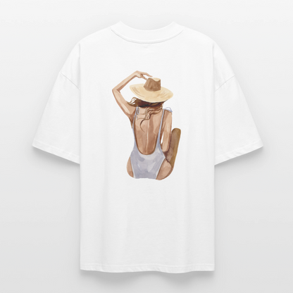 ♻️ 100% Bio Baumwolle Oversized T-Shirt - Weiß