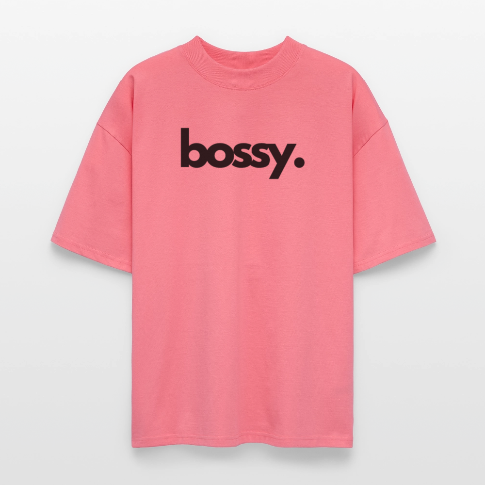 ♻️ 100% Bio Baumwolle Oversized Frauen T-Shirt - Pink 