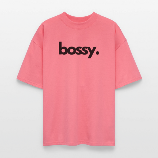 ♻️ 100% Bio Baumwolle Oversized Frauen T-Shirt - Pink 