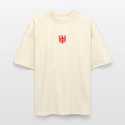 ♻️ 100% Bio Baumwolle Oversized Unisex T-Shirt - Weißgrau