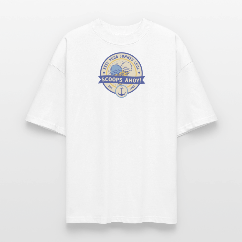 ♻️ 100% Bio Baumwolle Oversized T-Shirt - Weiß
