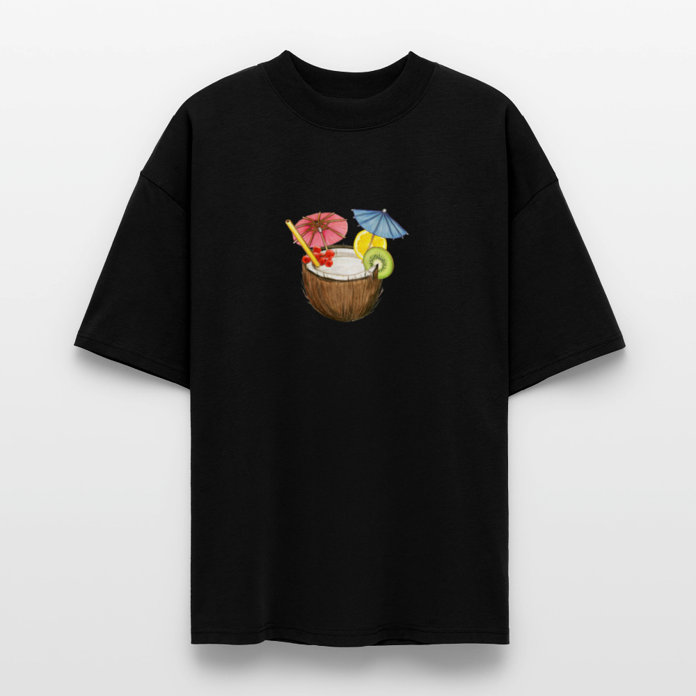 ♻️ 100% Bio Baumwolle Oversized T-Shirt - Schwarz