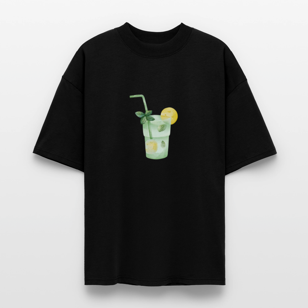 ♻️ 100% Bio Baumwolle Oversized T-Shirt - Schwarz