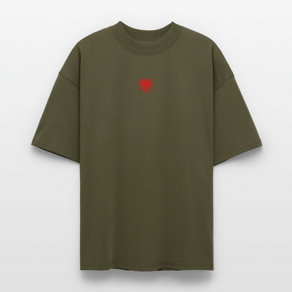 ♻️ 100% Bio Baumwolle Oversized Unisex T-Shirt - Khaki