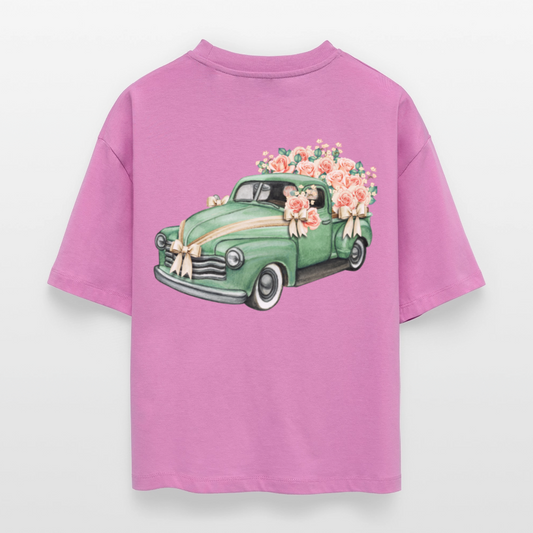 ♻️ 100% Bio Baumwolle Frauen Boxy T-Shirt - Pink