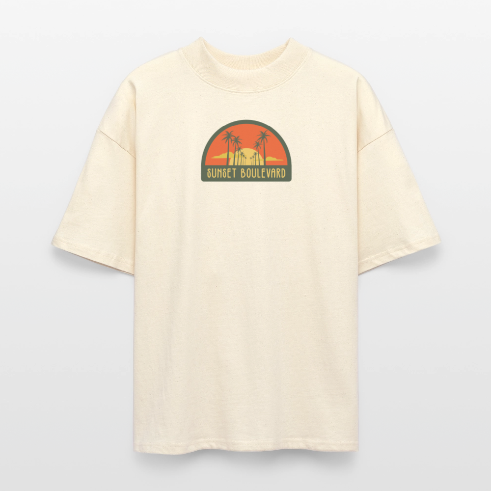 ♻️ 100% Bio Baumwolle Oversized T-Shirt - Weißgrau