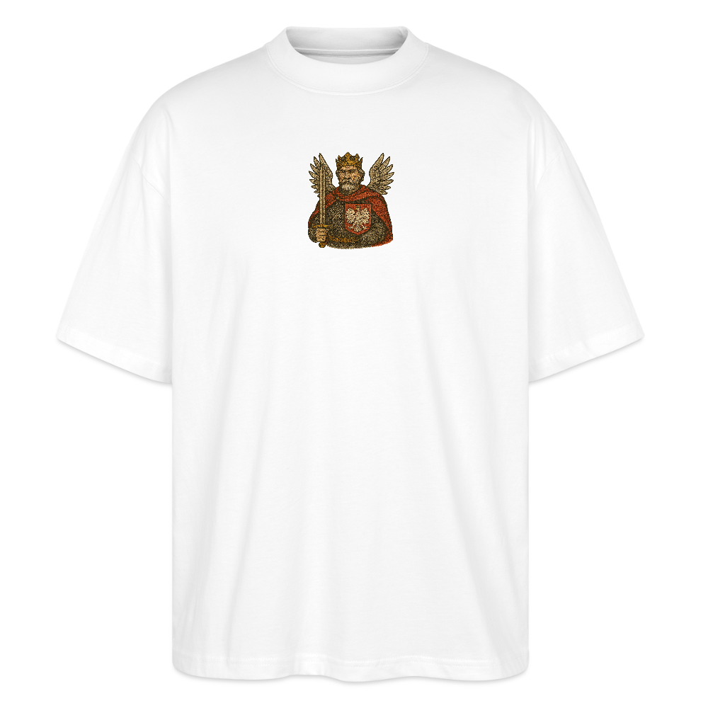 ♻️ 100% Bio Baumwolle Oversized T-Shirt Poland - Weiß