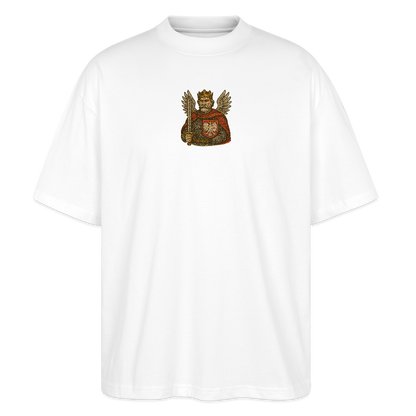 ♻️ 100% Bio Baumwolle Oversized T-Shirt Poland - Weiß