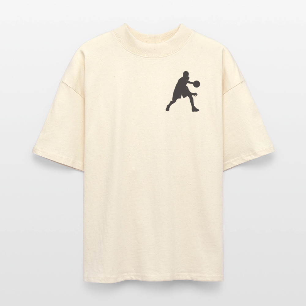 ♻️ 100% Bio Baumwolle Oversized T-Shirt - Weißgrau