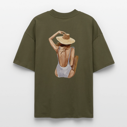 ♻️ 100% Bio Baumwolle Oversized T-Shirt - Khaki